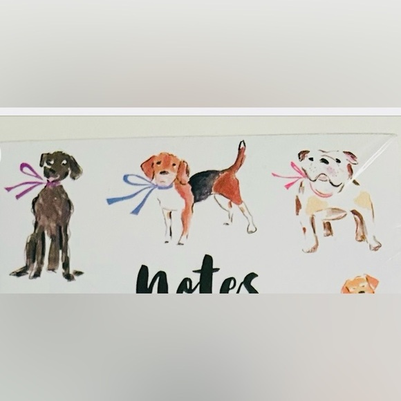 New Dog Notepad "Notes" Very Tall Notepad 100 Pages Magnet Eccolo - Picture 6 of 16